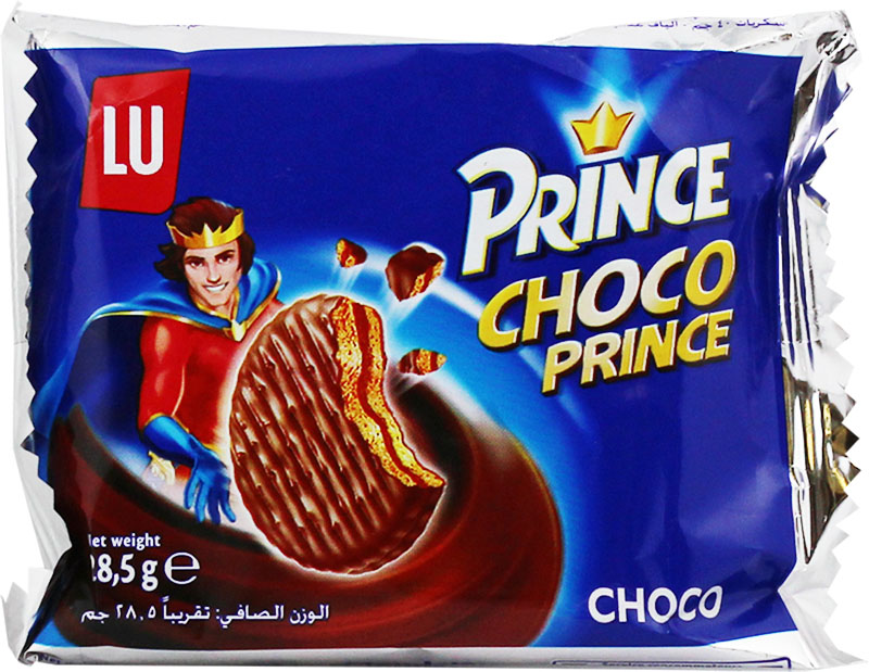 LU Prince Biscuits | LU Cookies | Crispy Cookies with Milk Filling covered  with Milk Chocolate | LU Prince Choco Prince | 6.59 Ounce Total Weight
